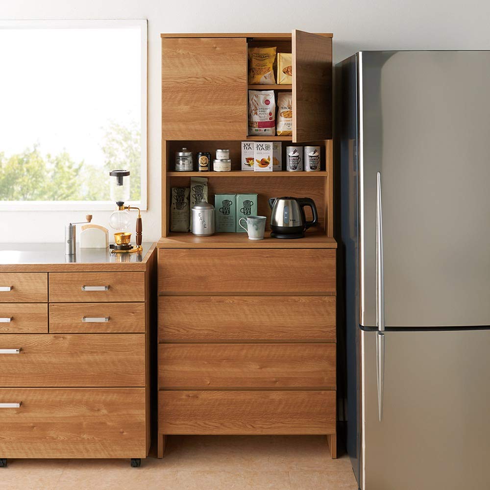 Amazon｜ディノス トイレ 洗面所 ランドリー収納 洗面所収納 隙間収納